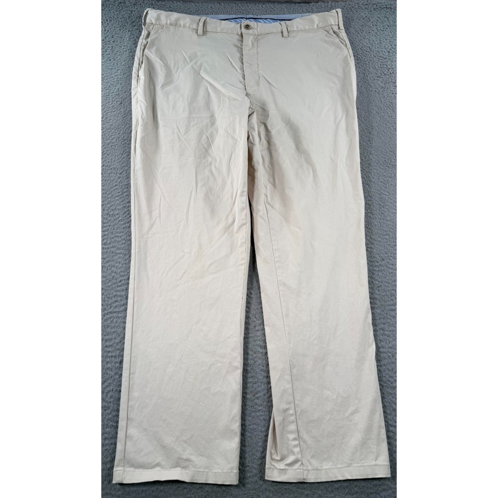 Peter Millar Crown Soft Pants Mens 36x28 Tan Cotton Silk Blend MS20B50 Chino